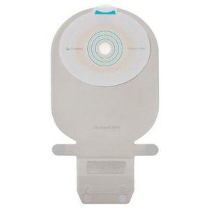 Ostomy Pouch SenSura   Mio One-Piece System 11 Inch Length, Maxi 1 Inch Stoma Drainable Flat, Pre-Cut