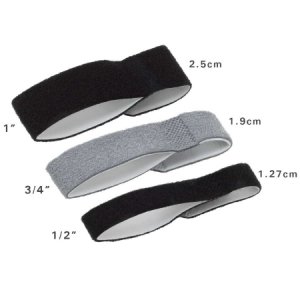 Finger Wrap Splint 3pp   Buddy Loops   Adult One Size Fits Most Hook and Loop Strap Closure Left or Right Hand Black