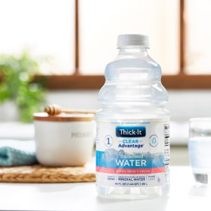 Thickened Water Thick-It   Clear Advantage   46 oz. Bottle Unflavored Ready to Use Nectar Consistency