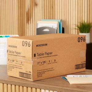 Table Paper McKesson 21 Inch Width White Textured
