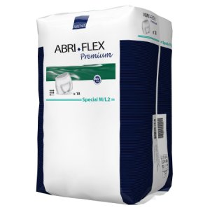 Unisex Adult Absorbent Underwear Abri-Flex    Special Pull On with Tear Away Seams Medium / Large Disposable Moderate Absorbency