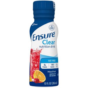 Oral Supplement Ensure   Clear Nutrition Drink Mixed Fruit Flavor Ready to Use 10 oz. Bottle