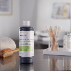 Surgical Scrub Solution McKesson 16 oz. Flip-Top Bottle 7.5% Strength Povidone-Iodine NonSterile