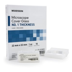 Cover Glass McKesson Square No. 1 Thickness 22 X 22 mm
