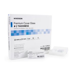 Cover Glass McKesson Square No. 2 Thickness 22 X 22 mm