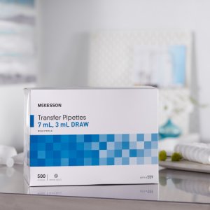 McKesson Transfer Pipette 7.5 mL 0.5 to 3 mL Graduation Increments NonSterile