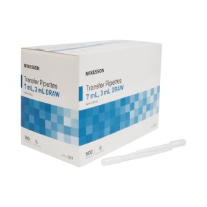 McKesson Transfer Pipette 7.5 mL 0.5 to 3 mL Graduation Increments NonSterile