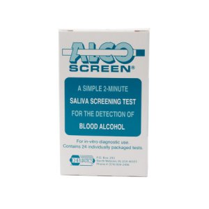 Rapid Test Alco-Screen   Saliva Alcohol Test Alcohol Screen Saliva Sample 24 Tests CLIA Waived