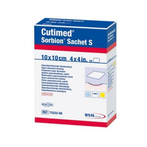Wound Dressing Cutimed   Sorbion   Sachet S Cellulose / Gel Forming Polymer 4 X 4 Inch