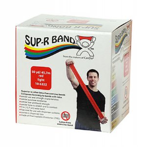 Exercise Resistance Band Sup-R Band   Red 5 Inch X 50 Yard Light Resistance