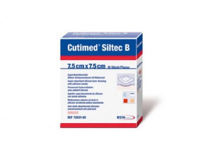 Hydrogel Dressing Cutimed   Siltec B 6 X 6 Inch Square Sterile