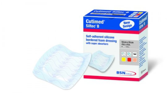Hydrogel Dressing Cutimed   Siltec B 6 X 6 Inch Square Sterile