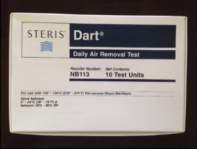 Dart   Sterilization Daily Air Removal Test Pack Steam 8 Inch