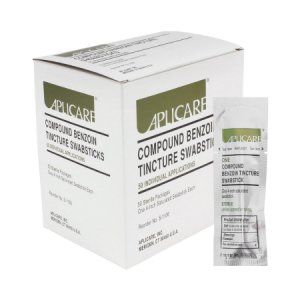 Impregnated Swabstick Aplicare   60 to 90% Strength Ethyl Alcohol / Compound Benzoin Tincture Individual Packet Sterile