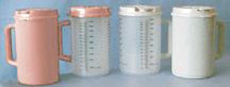 Graduated Drinking Mug 32 oz. Clear Plastic Reusable