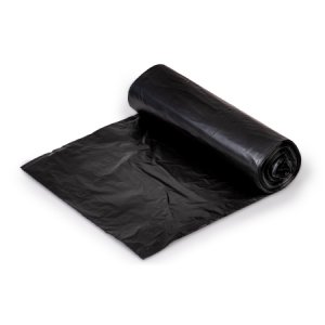 Trash Bag Colonial Bag 15 gal. Black HDPE 8 Mic. 24 X 33 Inch X-Seal Bottom Coreless Roll