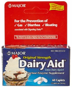 Dietary Supplement Major   Lactase Enzyme 3000 IU Strength Capsule 60 per Bottle