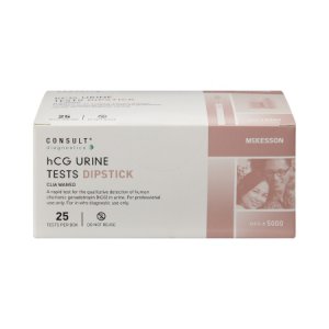 Rapid Test Kit McKesson Consult    Fertility Test hCG Pregnancy Test Urine Sample 25 Tests CLIA Waived