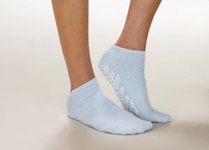 Slipper Socks Care-Steps   X-Large Gray Ankle High