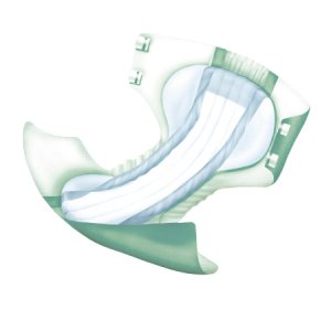 Unisex Adult Incontinence Brief Abena   Delta-Form Large Disposable Heavy Absorbency
