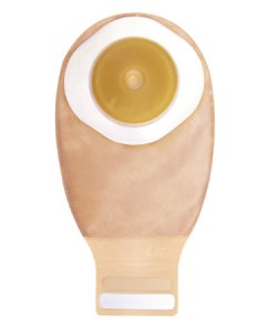 Ostomy Pouch Esteem   + One-Piece System 12 Inch Length 3/4 Inch Stoma Drainable Convex, Pre-Cut