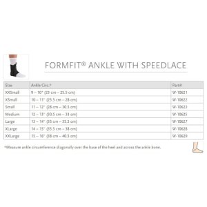 Ankle Brace with Speed Lace Ossur   FormFit   X-Large Lace-Up / Figure-8 Strap Foot