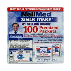 Saline Nasal Rinse Refill Kit Neilmed   Sinus Rinse    100 Packets