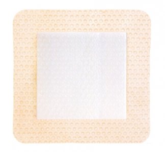 Silicone Foam Dressing ComfortFoam    Border 2 X 5 Inch Rectangle Silicone Adhesive with Border Sterile
