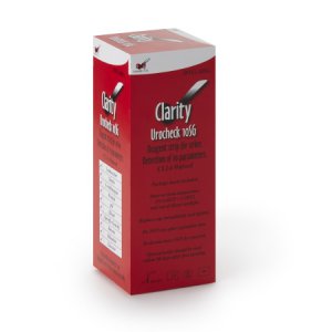 Reagent Test Strips Clarity   Bilirubin, Blood, Glucose, Ketones, Leukocytes, Nitrite, pH, Protein, Specific Gravity, Urobilinogen 100 per Bottle