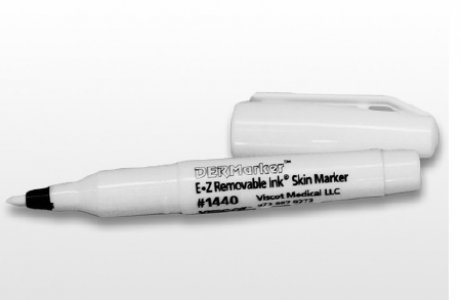 Skin Marker EZ Removable Ink    White Regular Tip NonSterile