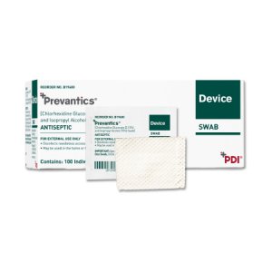 Device Swab Prevantics   3.15% / 70% Strength CHG (Chlorhexidine Gluconate) / Isopropyl Alcohol Individual Packet NonSterile
