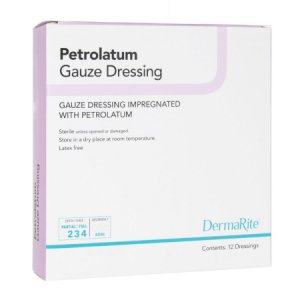 Petrolatum Impregnated Dressing DermaRite   6 X 36 Inch Gauze Petrolatum Sterile
