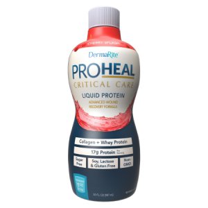 Oral Protein Supplement ProHeal    Critical Care Cherry Splash Flavor Ready to Use 30 oz. Bottle