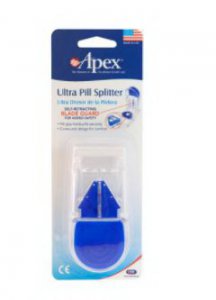 Pill Cutter Apex   Ultra Pill Splitter Hand Operated Blue / Clear