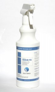 Iso-Med Surface Disinfectant Cleaner Alcohol Based Trigger Spray Liquid 16 oz. Bottle Alcohol Scent Sterile