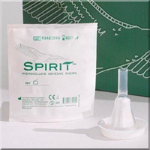 Male External Catheter Spirit   2 Self-Adhesive Band Hydrocolloid Silicone Medium