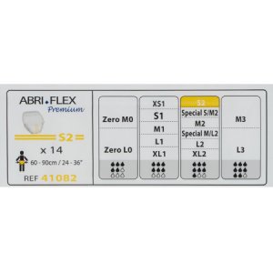 Unisex Adult Absorbent Underwear Abri-Flex    Premium S2 Pull On with Tear Away Seams Small Disposable Heavy Absorbency