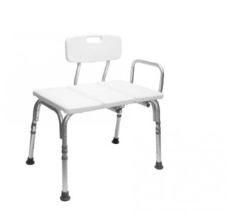 Carex   Knocked Down Bath Transfer Bench Arm Rail 16 to 20 Inch Seat Height 300 lbs. Weight Capacity