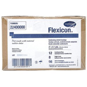 Conforming Bandage Flexicon   Polyester 1-Ply 4 Inch X 4-1/10 Yard Roll Shape NonSterile