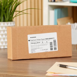 Media Recording Paper McKesson Premium Grade Paper 110 mm X 20 Meter Roll Without Grid