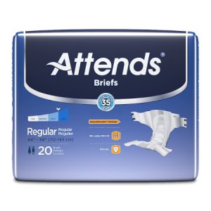 Unisex Adult Incontinence Brief Attends   Regular Disposable Heavy Absorbency