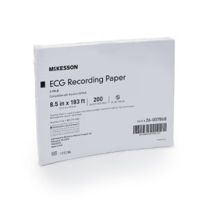 Diagnostic Recording Paper McKesson Thermal Paper 8-1/2 Inch X 183 Foot Z-Fold Red Grid