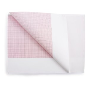 Diagnostic Recording Paper McKesson Thermal Paper 8-1/2 Inch X 183 Foot Z-Fold Red Grid