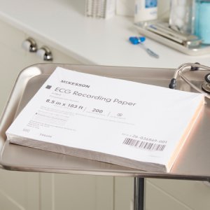 Diagnostic Recording Paper McKesson Thermal Paper 8-1/2 Inch X 183 Foot Z-Fold Red Grid