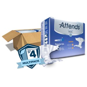 Unisex Adult Incontinence Brief Attends   Advanced Regular Disposable Heavy Absorbency