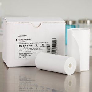 Media Recording Paper McKesson Premium Grade Paper 110 mm x 20 Meter Roll Without Grid