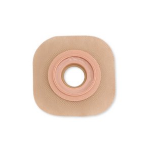 Ostomy Barrier New Image    CeraPlus    Precut, Extended Wear Adhesive Tape Borders 57 mm Flange Red Code System 1-1/8 Inch Opening