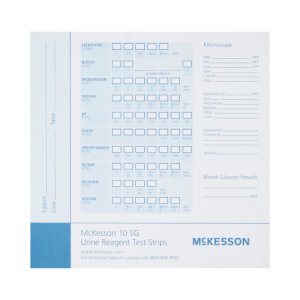Urine Reagent Test Strip Recording Pad McKesson Consult    For use with McKesson CONSULT   10SG Urine Reagent Strips (MFR # 121-10SG)