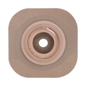 Ostomy Barrier New Image    CeraPlus    Trim to Fit, Extended Wear Adhesive Tape Borders 44 mm Flange Green Code System Up to 1 Inch Opening