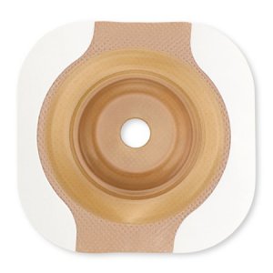 Ostomy Barrier New Image    CeraPlus    Precut, Extended Wear Adhesive Tape Borders 44 mm Flange Green Code System 1 Inch Opening